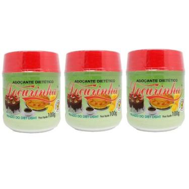Imagem de Adocante dietético docurinha 100gr - kit com 3 unidades