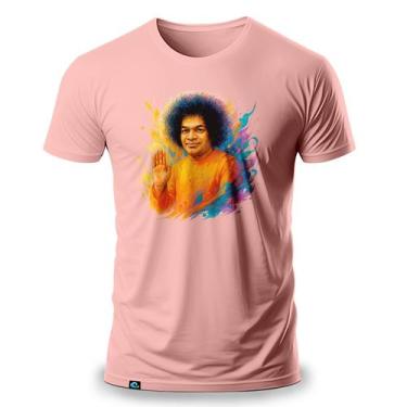 Imagem de Camiseta Masculina com Estampa Sathya Sai Baba 100 Algodão Fio 30.1 Lí
