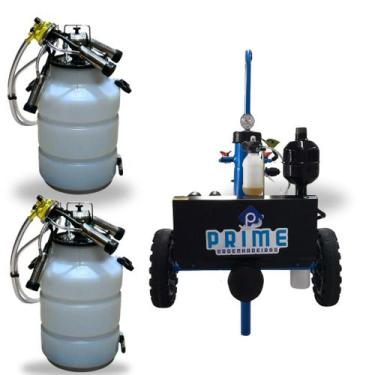 Imagem de Ordenhadeira móve 2 cv, bomba de 450 litros, com 2 conjuntos de ordenh