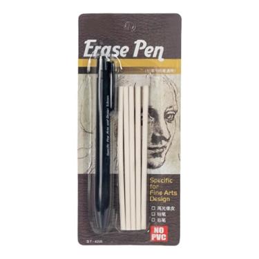 Imagem de Borracha de clique - Ferramenta de pintura retrátil recarregável mecânica | Lápis de borrachas de clique para esboçar, desenhar, arte, escola, escritório