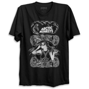 Imagem de Camiseta Preta Banda Arctic Monkeys Bomber Rock, G