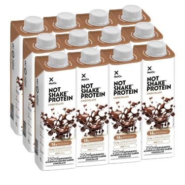Imagem de Kit Com 12Und Not Shake Protein 16G Chocolate 250Ml