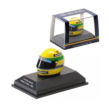 Imagem de Miniatura F1 Capacete Senna Primeira Vitória 1985 1/8