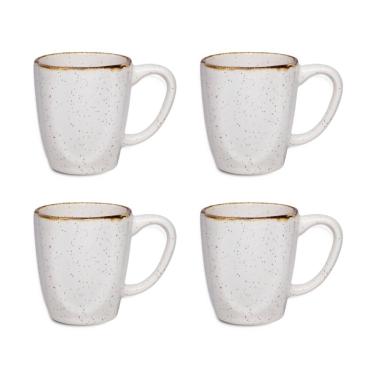 Imagem de Conjunto 4 Canecas Xìcaras Café Chá Ryo Maresia 260ml Oxford Porcelanas