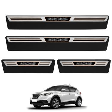 Imagem de Jogo de Soleira Premium Kicks 2017 a 2023 Escovada 4 Portas