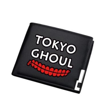 Imagem de Carteira Tokyo Ghouls Anime Characters Slim Bifold em couro PU - Yiwei