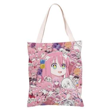 Imagem de Sacola de lona Bocchis The Rocks Anime Fans Gift Shou 33x36cm - Yiweis