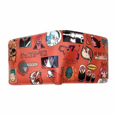 Imagem de Carteira Pochitass Anime Characters Slim Bifold PU em couro PU - Yiwei