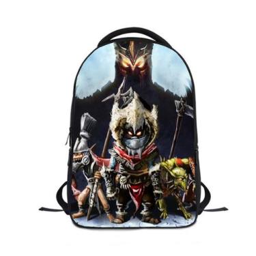 Imagem de Mochila escolar infantil Overlords com impressão 3D Oxford 24x12x30cm 