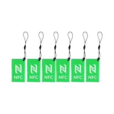 Imagem de Etiquetas De Resina Epóxi NFC Ntag213 De 13,56 MHz, 6 Unidades Retangu