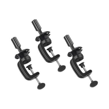 Imagem de Suporte Ajustável De Plástico Para Mini Perucas Com Grampo De Mesa, Fe