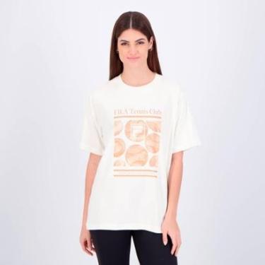 Imagem de Camiseta Fila Oversized Letter Graphic Feminina-Feminino
