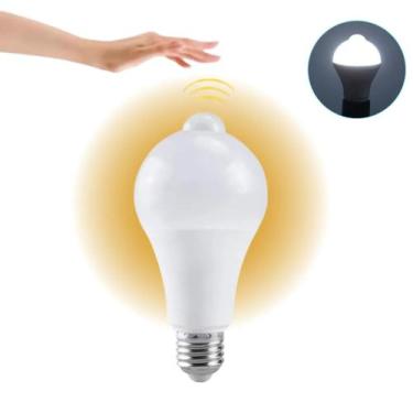 Imagem de Lâmpada E27 Sensor Movimento 12W LED 6500K Presença Automática Bivolt 