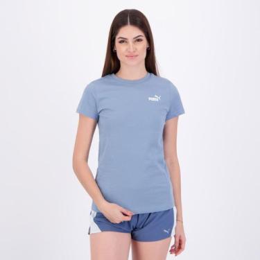 Imagem de Camiseta Puma ESS Small No. 1 Logo Feminino Azul, G