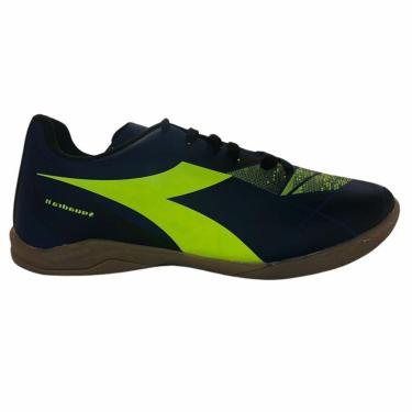 Imagem de Chuteira Tênis Futsal Diadora Squadra II Azul Amarelo Original-Unissex