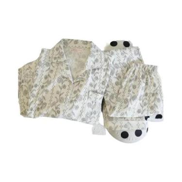 Imagem de Conjunto De Pijamas Com Estampa De Cerejas Para Mulheres, Moda Coreana