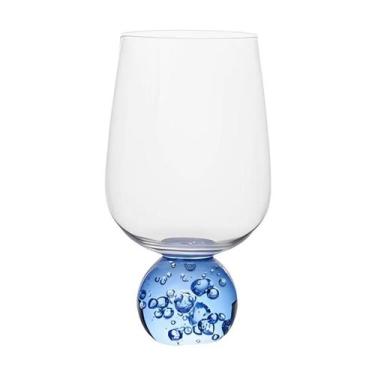 Imagem de Taça Em Vidro Transparente e Azul 540Ml - Ribeiro e Pavani