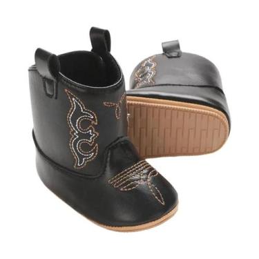 Imagem de Botas De Bebê Retrô Fofas De PU, Sapatos Casuais Bordados E Estampados