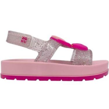 Imagem de Sandália Infantil Menina Papete Casual Dia a Dia Passeio Escola com Brilho Zaxynina 19265-Feminino