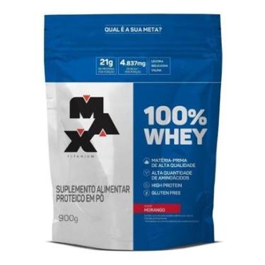 Imagem de 100% Whey 900g refil - Max Titanium-Unissex