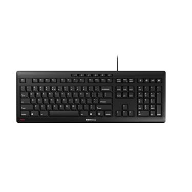 Imagem de Cherry Teclado Stream, teclado com fio para PC/laptop, teclas silenciosas silenciosas, sensação de digitação exclusiva, design fino, interruptores SX Scissor, USB-A, QWERTY, preto