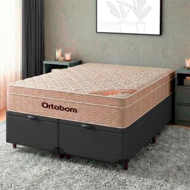 Imagem de Colchão Queen Molas Ensacadas + Bau Blindado - Airtech - Ortobom