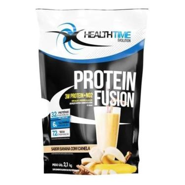 Imagem de Whey Protein 3W Fusion Banana Com Canela 2,1kg 32g Proteína - Congratu