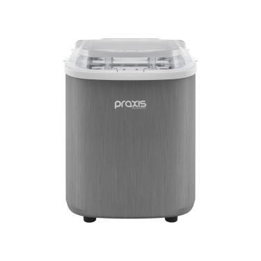 Imagem de Máquina de Gelo Praxis MGP12 12kg Dia Reservatório 1 e 2L com Compressor Inox 110V