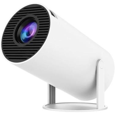 Imagem de Mini Projetor Hy300 Suporte de Teto e Parede e Lente Proteção Capa 4K 