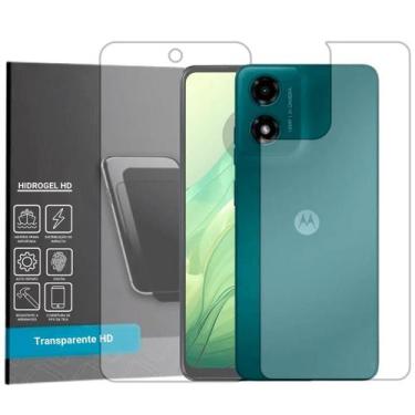 Imagem de Película Hidrogel HD Frente e Verso Para Motorola Moto G04s - GR Globa