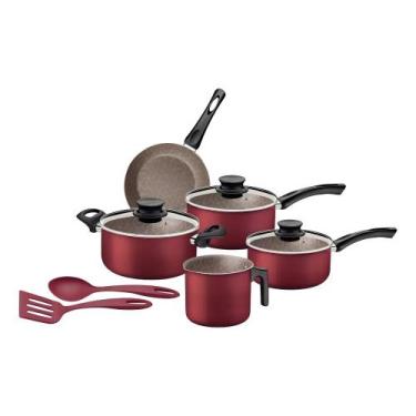 Imagem de Jogo de Panelas Tramontina Paris em Alumínio com Revestiment