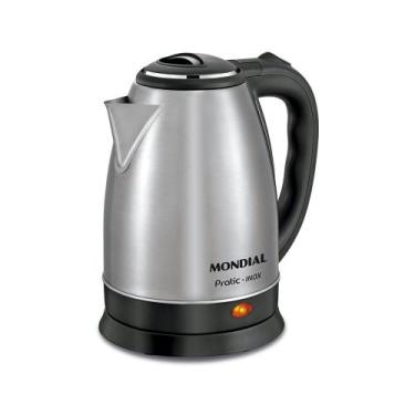 Imagem de Chaleira Elétrica Mondial Pratic CE-06 Prata 2L - 220V, Unica, 220V