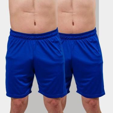 Imagem de Kit 2 Shorts Masculinos Dry Fit Esportivo para Futebol - Bermuda Leve 