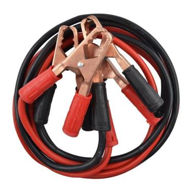 Imagem de Kit 2 Cabos Chupeta para Bateria Automotiva Modelo 600A 2,5M para Carro Moto Caminhão R...