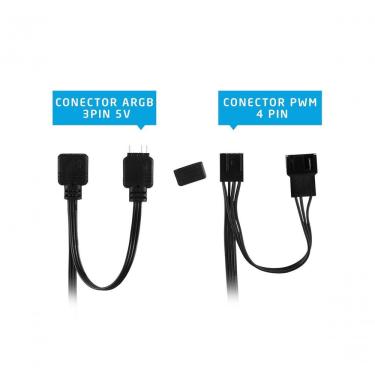 Imagem de Cooler Gamer F12D-ARGB Double Ring para Gabinete com Fan 120MM ARGB e Baixo Nível de Ru...