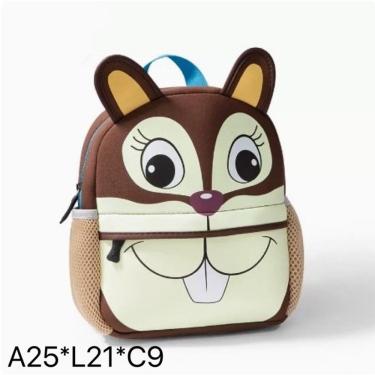 Imagem de Mochila Infantil Escolar OEM Menina e Menino de Animado Cor:esquilo em Tecido Oxford 31x11x26