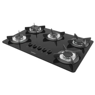 Imagem de Cooktop a Gas 5 Bocas Nardelli Safe Ferro Fundido Bivolt, Bivolt