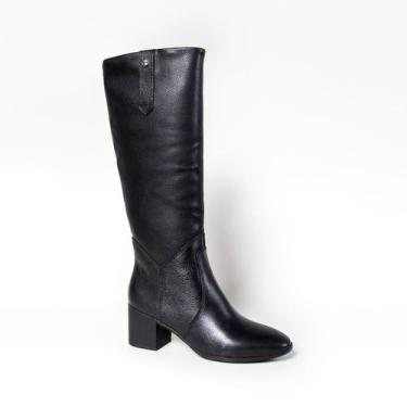 Imagem de Bota Feminina Bottero Couro Cano Longo 347806 Preto, Preto, 0005, 36