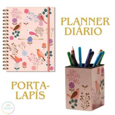 Imagem de Kit Planner 2026 com Organização de Mesa  Planner + Porta-Lápis  Fina 