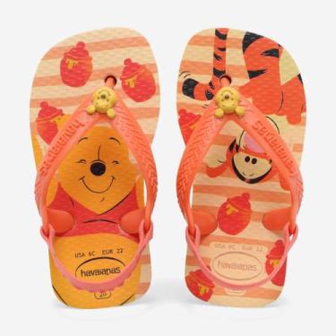 Imagem de Chinelo Havaianas Baby Disney Clássicos Ursinho Pooh, Buttercream, 21