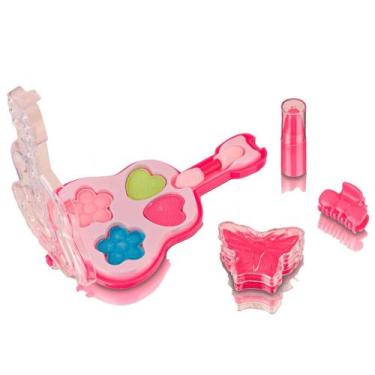Imagem de Kit De Maquiagem Infantil Paleta De Sombras Gloss e Batom Criança Make
