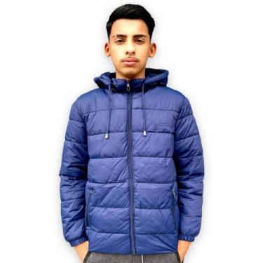 Imagem de Jaqueta Forrada Juvenil Menino Puffer Bobojaco Nylon Infanti - ANJ MOD