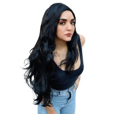 Imagem de Peruca Lace Wig Lisa Com Micropele 80 Cm -  Sem Brilho Excessivo -Iden