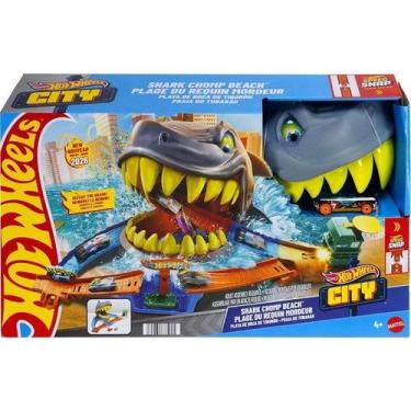 Imagem de Hot Wheels CITY Pista HOT Wheels CITY Praia do Tubarao Mattel JHL96