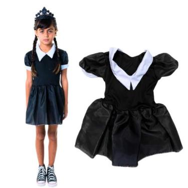 Imagem de Fantasia Para Menina Infantil De Hallowen Princesa Bruxinha Com Acessó