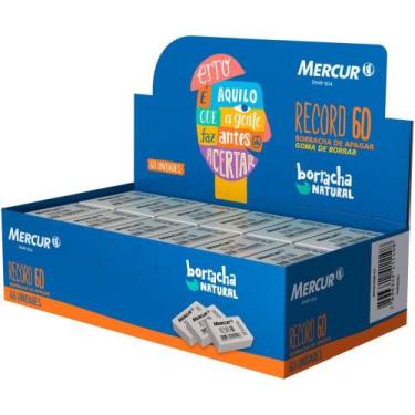 Imagem de Borracha Branca 60 Record Branca CX.C/60 - Mercur