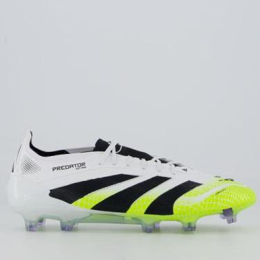 Imagem de Chuteira Adidas Predator Elite FG Campo Branca, 39