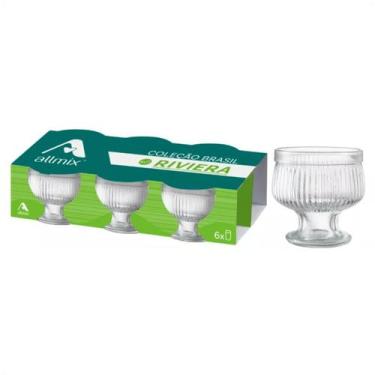 Imagem de Taça Para Sobremesa De Vidro Riviera 315ML Com 6 Peças - Allmix