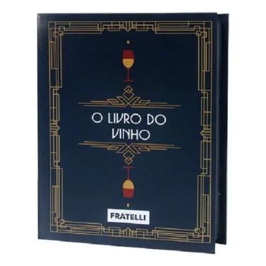 Imagem de Kit para Vinho o Livro do Vinho Completo em 5 Peças com Canivete Saca Rolhas Abridor Anel Salva Gotas Cortador de Lacre