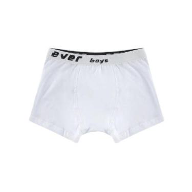 Imagem de Cueca Boxer Infantil Menino Everly Ref 601, G, Branco